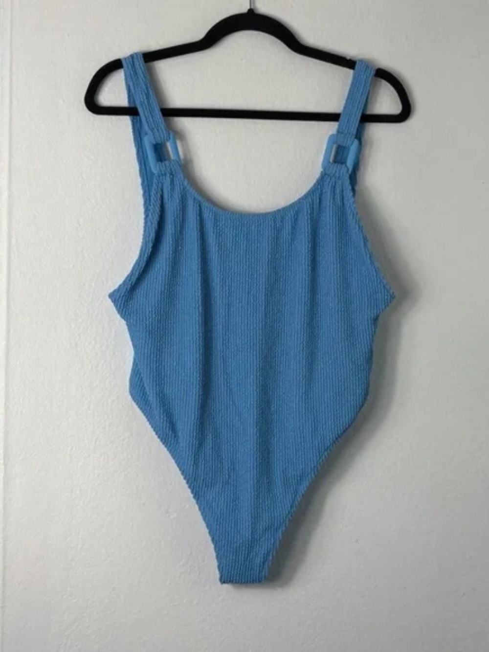 NWT Aerie Shimmery Crinkle Birthday Scoop Cheekiest One Piece Swimsuit Size XL - Picture 3 of 7